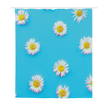 Glitch Daisy Flower Print Polyester Shower Curtain