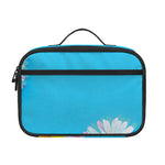Glitch Daisy Flower Print Portable Lunch Bag