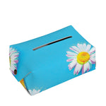 Glitch Daisy Flower Print Rectangle Tissue Box Cover