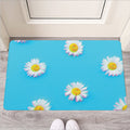 Glitch Daisy Flower Print Rubber Doormat