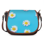 Glitch Daisy Flower Print Saddle Bag