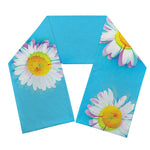 Glitch Daisy Flower Print Scarf