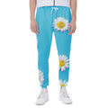 Glitch Daisy Flower Print Joggers