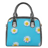 Glitch Daisy Flower Print Shoulder Handbag