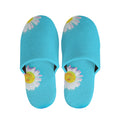 Glitch Daisy Flower Print Slippers