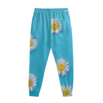 Glitch Daisy Flower Print Sweatpants