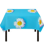 Glitch Daisy Flower Print Tablecloth