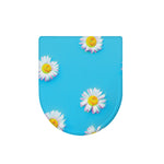 Glitch Daisy Flower Print Toilet Lid Cover