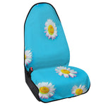 Glitch Daisy Flower Print Waterproof Car Seat Cover