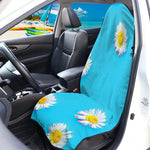 Glitch Daisy Flower Print Waterproof Car Seat Cover