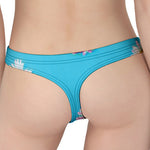 Glitch Daisy Flower Print Women's Thong