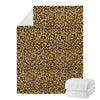 Gold Leopard (NOT Real) Glitter Print Blanket