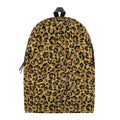 Gold Leopard (NOT Real) Glitter Print School Backpack