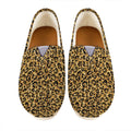 Gold Leopard (NOT Real) Glitter Print Casual Shoes