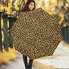 Glitter Gold Leopard Print (NOT Real Glitter) Foldable Umbrella