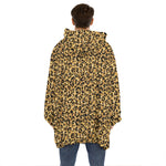 Glitter Gold Leopard Print (NOT Real Glitter) Hoodie Blanket