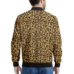 Glitter Gold Leopard Print (NOT Real Glitter) Men's Bomber Jacket