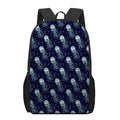 Glowing Jellyfish Pattern Print 17 Inch Backpack
