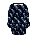 Glowing Jellyfish Pattern Print Baby Seat Cover