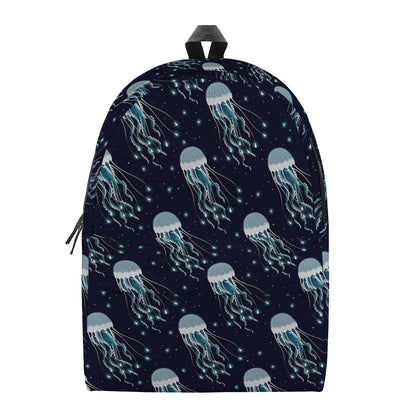 Glowing Jellyfish Pattern Print Backpack
