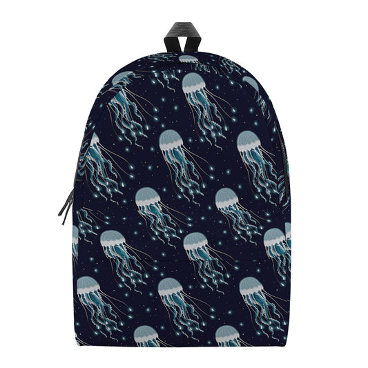 Glowing Jellyfish Pattern Print Backpack