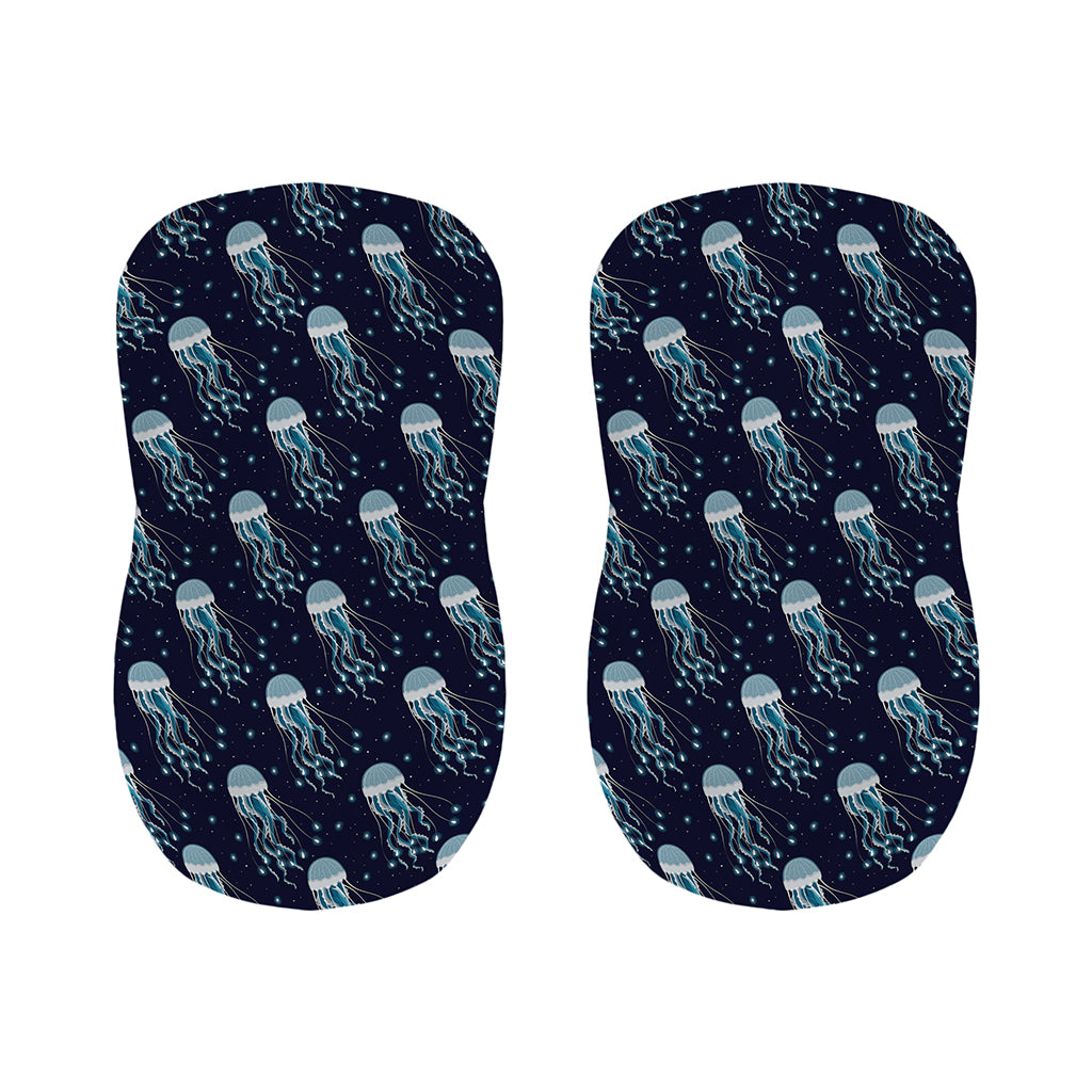 Glowing Jellyfish Pattern Print Bar Stool Covers