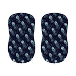 Glowing Jellyfish Pattern Print Bar Stool Covers