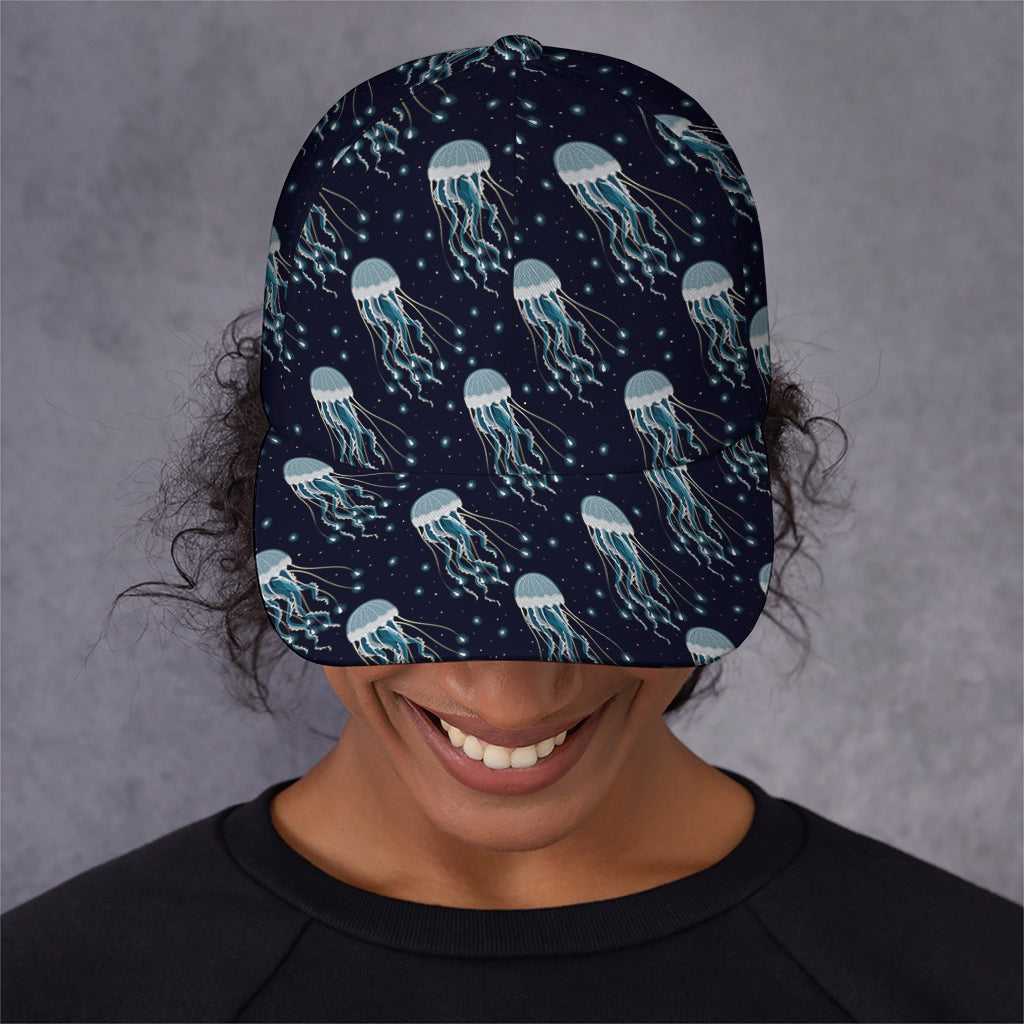 Glowing Jellyfish Pattern Print Baseball Cap