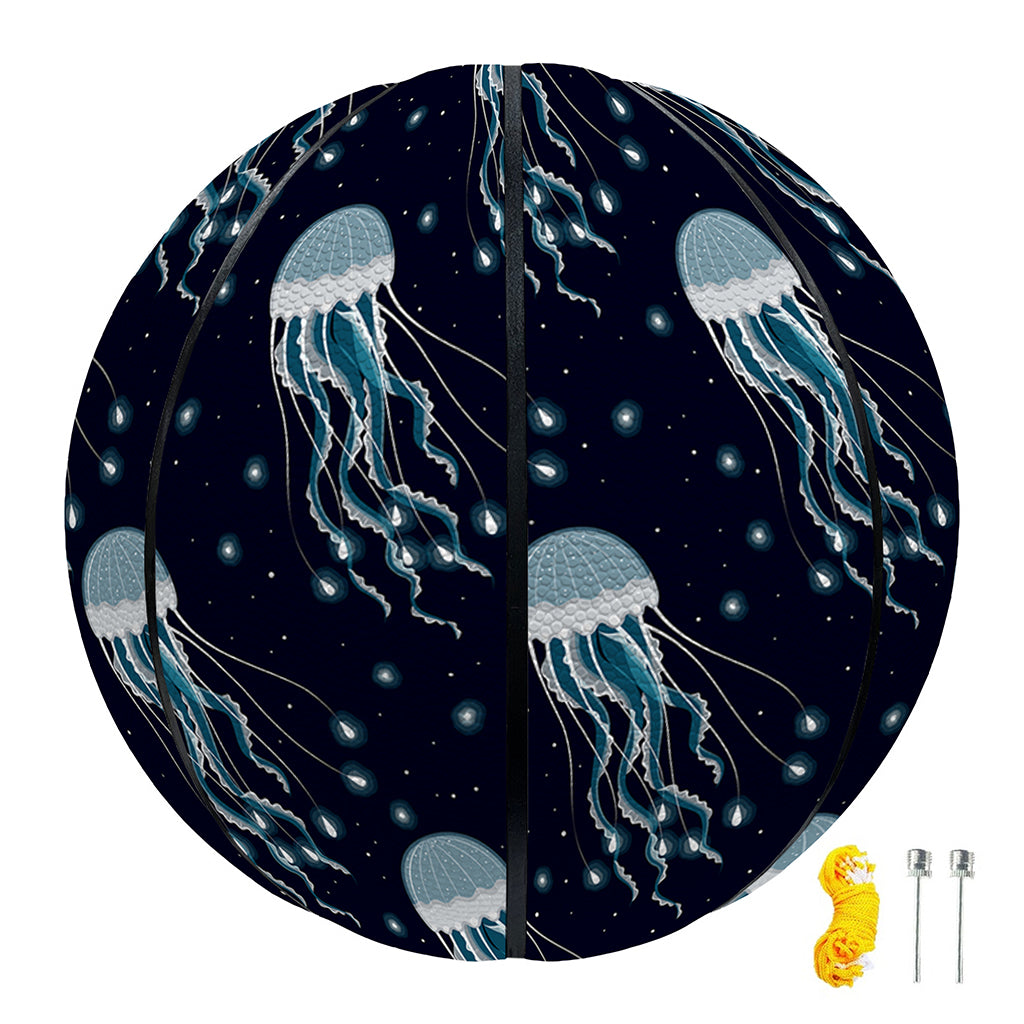 Glowing Jellyfish Pattern Print Basketball