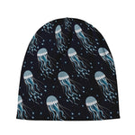 Glowing Jellyfish Pattern Print Beanie