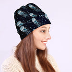 Glowing Jellyfish Pattern Print Beanie