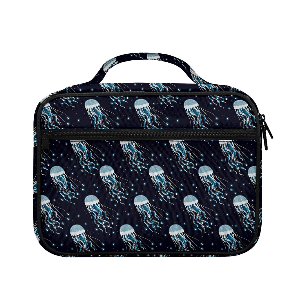 Glowing Jellyfish Pattern Print Briefcase Bible Bag