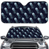 Glowing Jellyfish Pattern Print Car Windshield Sun Shade