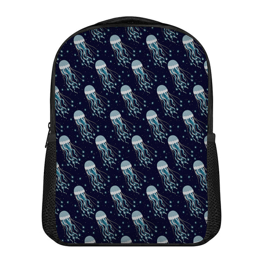 Glowing Jellyfish Pattern Print Casual Backpack