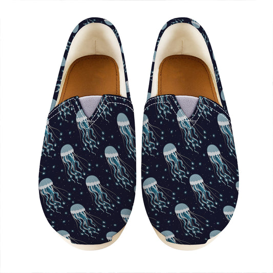 Glowing Jellyfish Pattern Print Casual Shoes