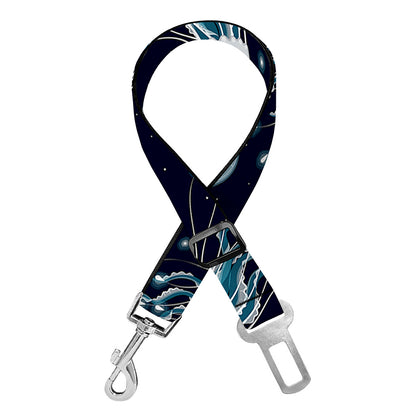 Glowing Jellyfish Pattern Print Dog Seat Belt