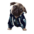 Glowing Jellyfish Pattern Print Dog Zip Up Hoodie