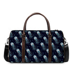 Glowing Jellyfish Pattern Print Duffle Bag