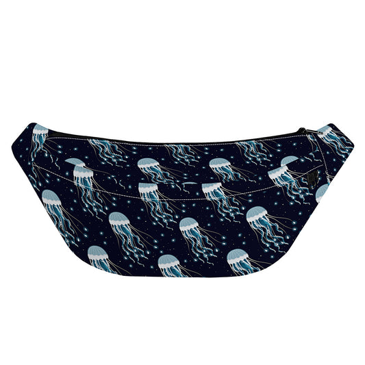Glowing Jellyfish Pattern Print Fanny Pack