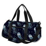 Glowing Jellyfish Pattern Print Gym Bag