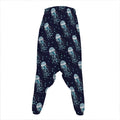 Glowing Jellyfish Pattern Print Hammer Pants