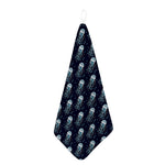 Glowing Jellyfish Pattern Print Hand Towel