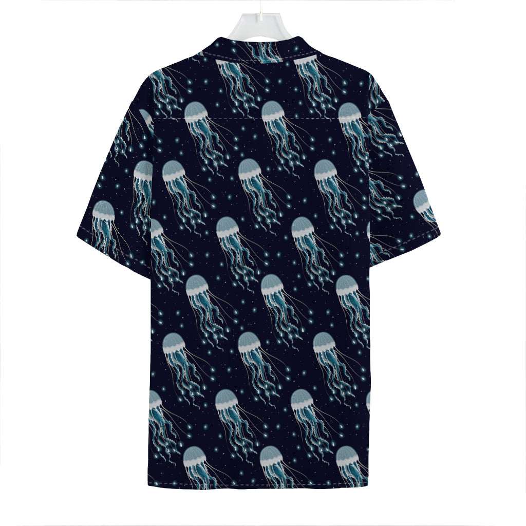 Glowing Jellyfish Pattern Print Hawaiian Shirt