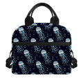 Glowing Jellyfish Pattern Print Insulated Lunch Bag
