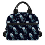 Glowing Jellyfish Pattern Print Insulated Lunch Bag