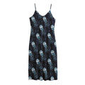 Glowing Jellyfish Pattern Print Jersey Midi Cami Dress