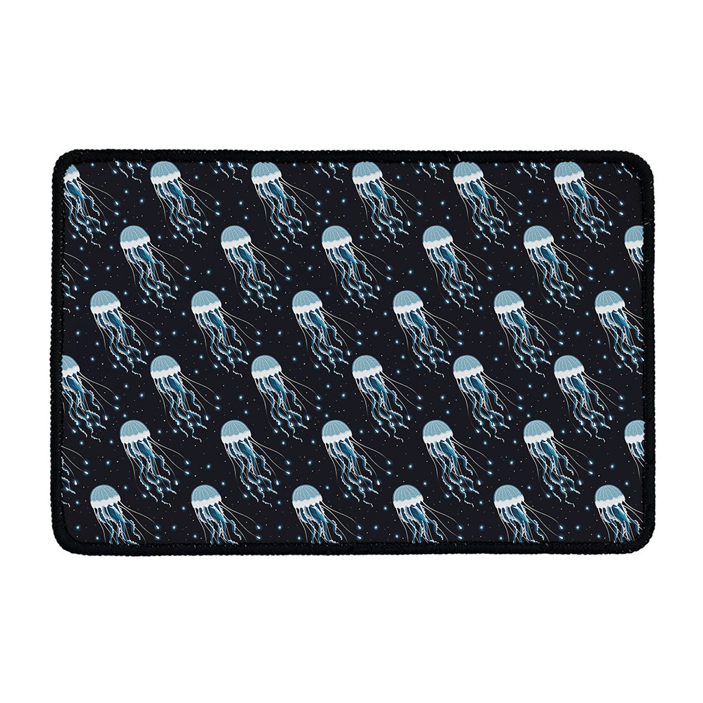 Glowing Jellyfish Pattern Print Kitchen Mat