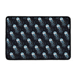 Glowing Jellyfish Pattern Print Kitchen Mat