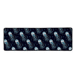 Glowing Jellyfish Pattern Print Long Kitchen Mat