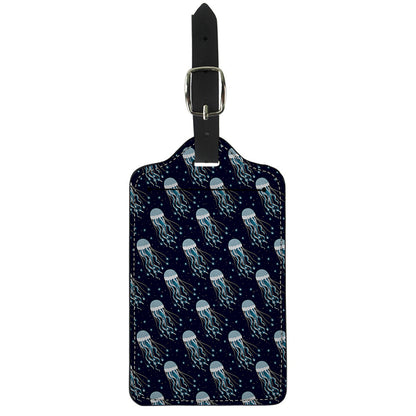Glowing Jellyfish Pattern Print Luggage Tag